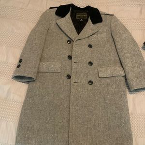Boys long wool dress coat
